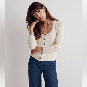 Madewell Scoopneck Cardigan Sweater size small
